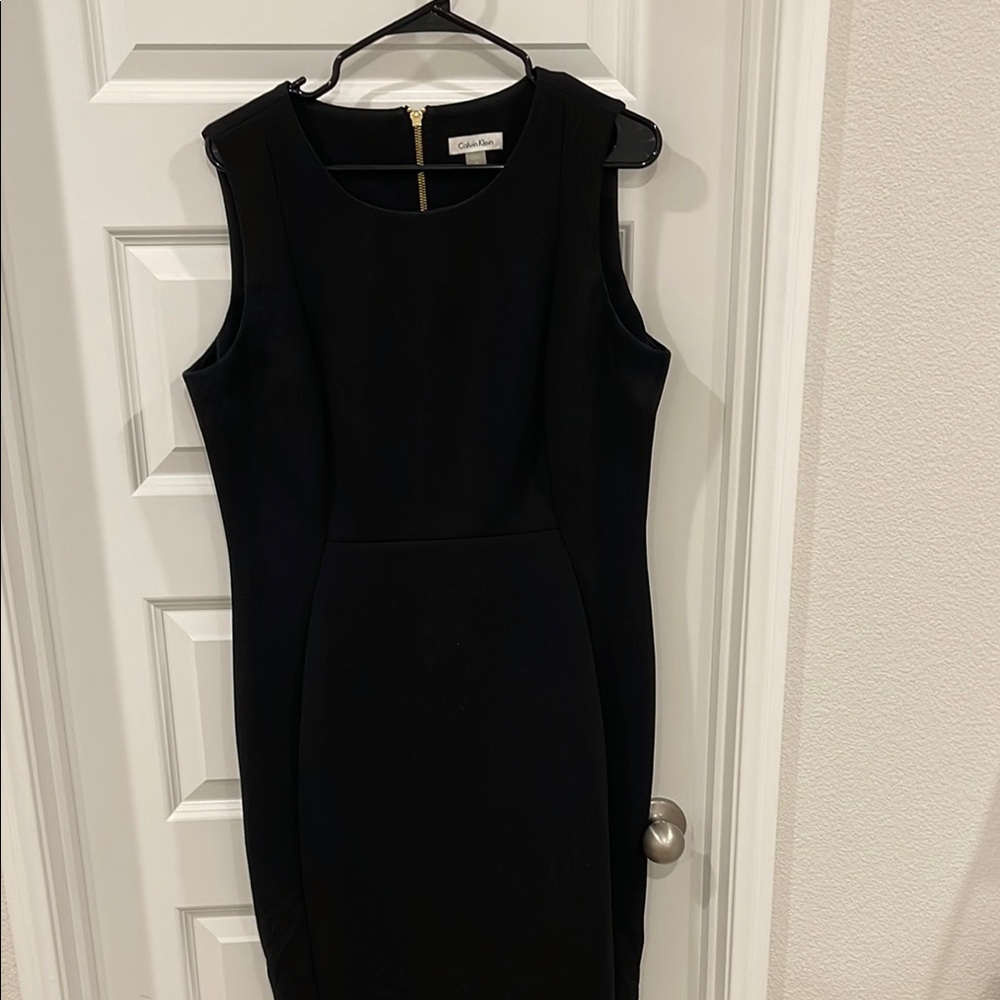 Calvin Klein Black Sleeveless Sheath Dress for Night Out